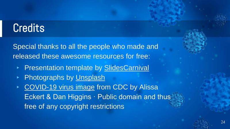 COVID Outbreak Presentation Template slide 24*352355