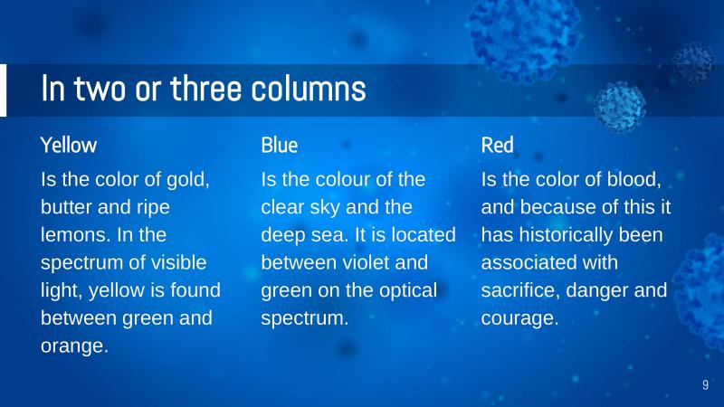 COVID Outbreak Presentation Template slide 9*352342
