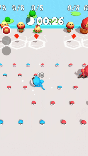 Collect the Pokeballs in Monster Catch 