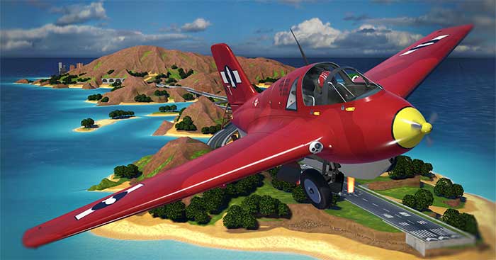 Ultrawings 2 is a lively open-world flight simulation game