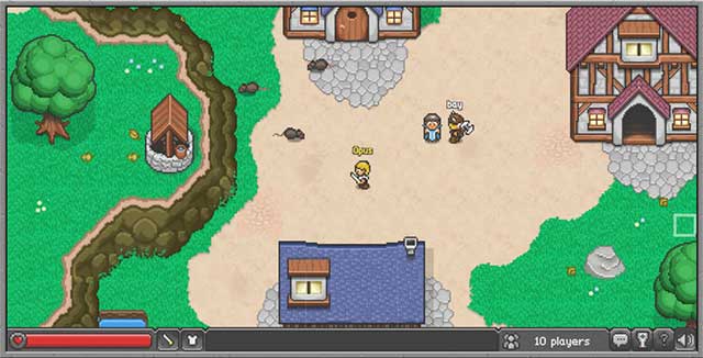 BrowserQuest is a game online multiplayer action adventure