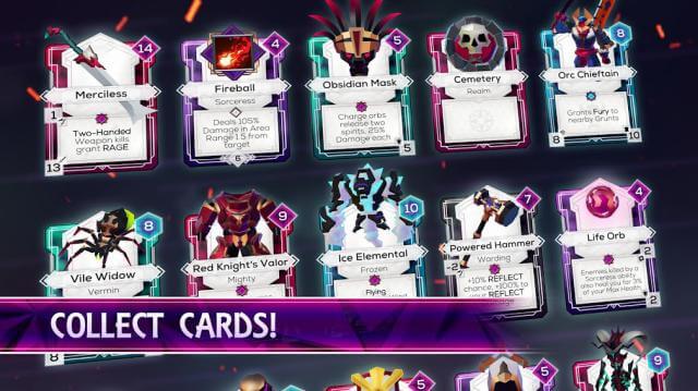 Collect cards to conquer your dungeon friends