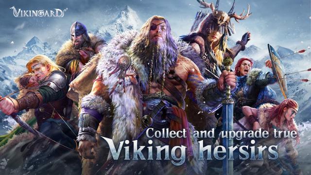 Collect and upgrade heroes mighty Viking
