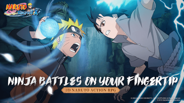 Ninja wars are at your fingertips by participating in the Naruto game! :SlugfestX