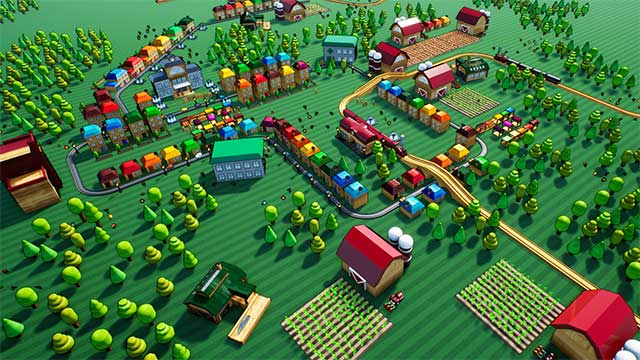 Build a lively toy city. , colorful in game Blockville