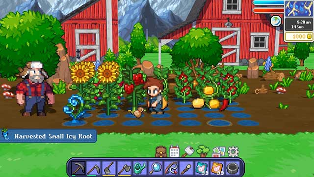 Grow vibrant flowering plants to harvest crops