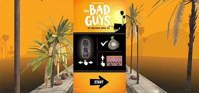 The Bad Guys is designed as a side-scrolling game. with simple controls