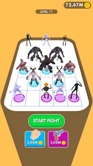 Create your mighty army of monsters in the game Merge Monsters Army 