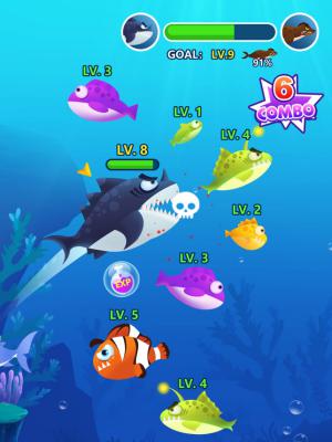 Special gameplay of the game Big fish and small fish