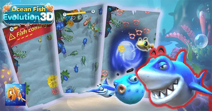 Ocean Fish Evolution 3D is an addictive big fish eat small fish game