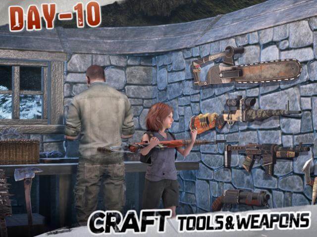 Crafting tools and weapons for survival