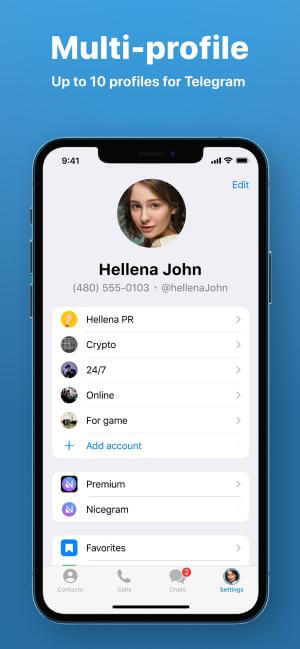 Nicegram is Telegram's messaging app