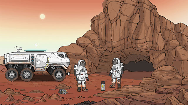 Explore massive Mars for valuable resources. 
