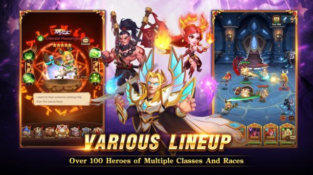 Over 100 heroes of all ages. Different classes and races to choose from and fight in Brave Soul: Frozen Dungeon