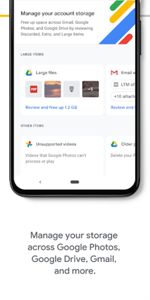 Manage your storage space in other Google accounts