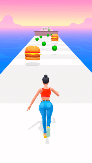 Control your character to join the fun running track in the game Twerk Race 3D 