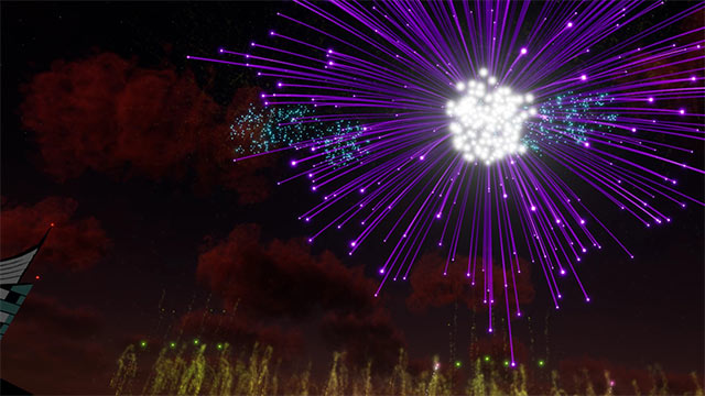 Fireworks Show VR is a lively and colorful fireworks game on virtual reality
