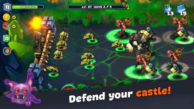 Defend your castle in Magic Siege