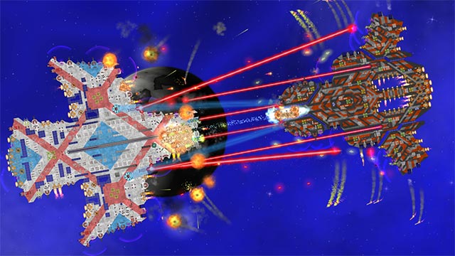 Weapon systems and combat in Cosmoteer PC are based on. Real physics