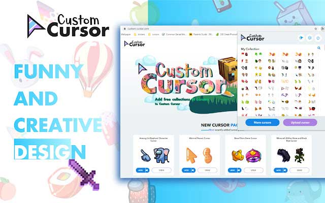 Custom Cursor là ứng dụng con trỏ chuột tùy chỉnh dành cho Chrome