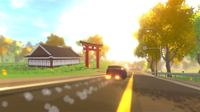 The track in Drifting King is inspired by roads. Japan