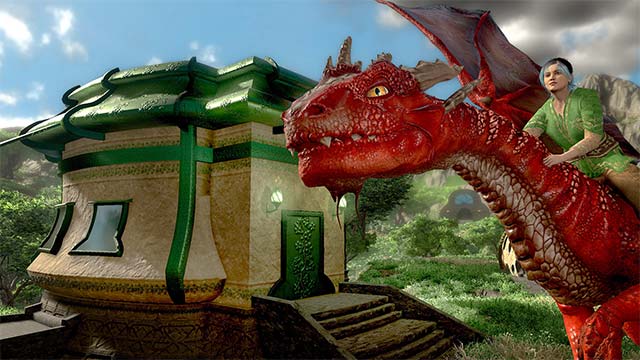 Ride your dragon to explore the big land? large in the game Guild of Dragons