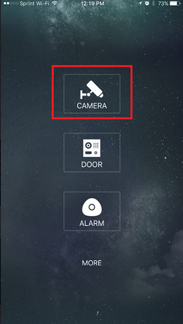 From home screen select “Camera”