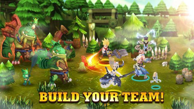 Build your team and conquer dungeons
