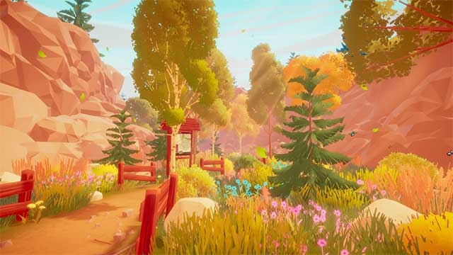Grand Hike is a relaxing adventure simulation game with dreamy graphics