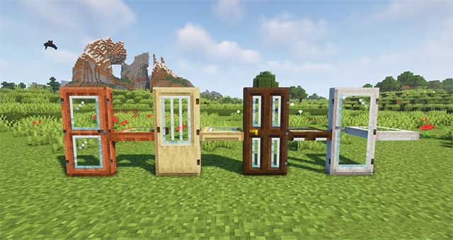 Bright colored doors will make your base more beautiful