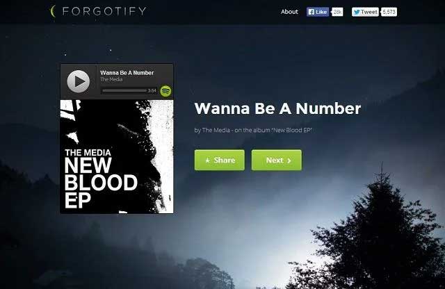 Forgotify helps you discover millions of songs that no one has ever heard