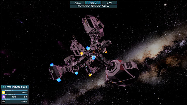 Orbit Industries game offers 54 modules and peacocks. rich technology