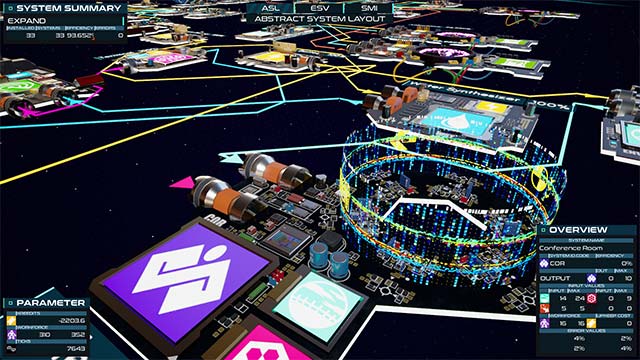 Operate factories and complex production systems while playing Orbit Industry