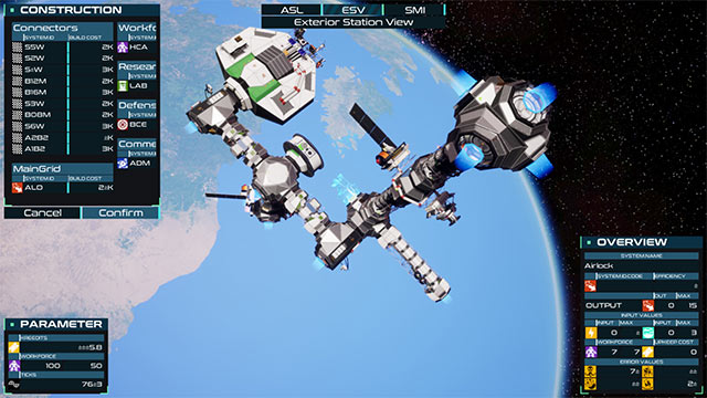 Build a modern space station with technology latest technology in orbit.industries