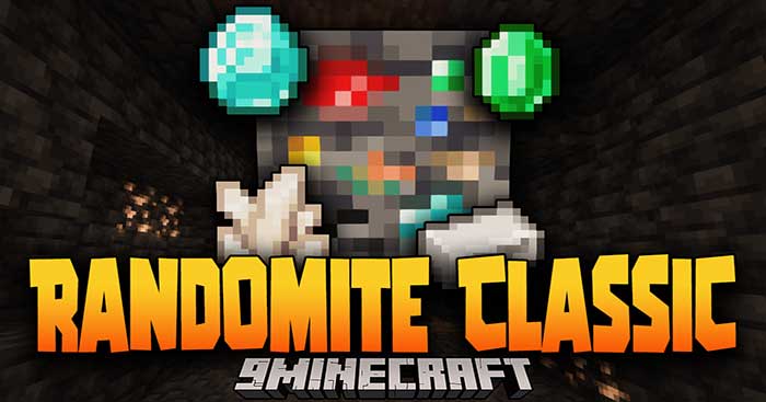 Randomite Classic Mod will add to Minecraft 1 new ore named Randomite