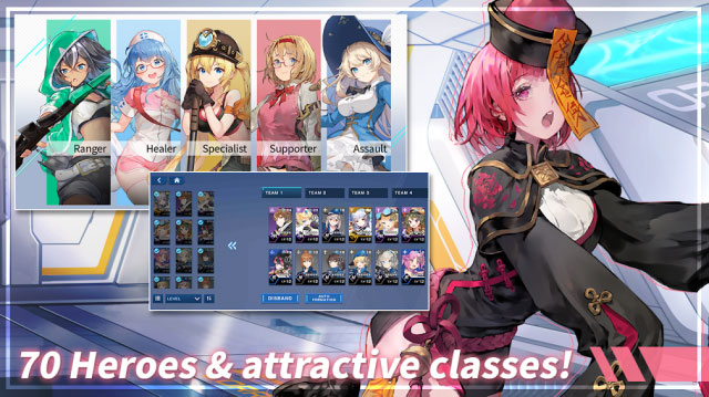 70+ heroes and fascinating classes