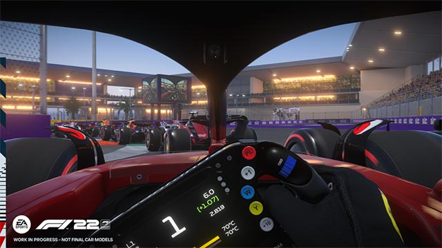 F1 22 VR offers a very immersive virtual reality racing experience. dynamic