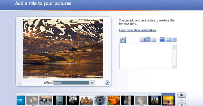 Microsoft Photo Story 3.0 - Ứng dụng tạo slide ảnh miễn phí - Download.com.vn