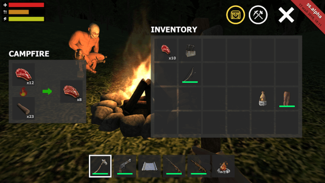 Resource Mining, bonfire