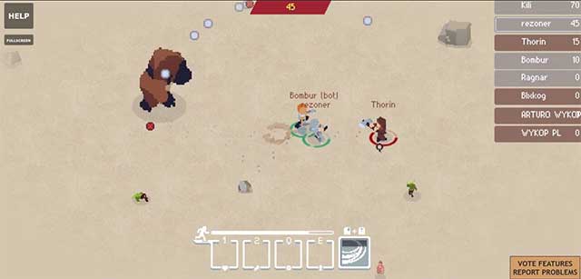 Wilds.io is a hack n' action game. cross-browser playable slash