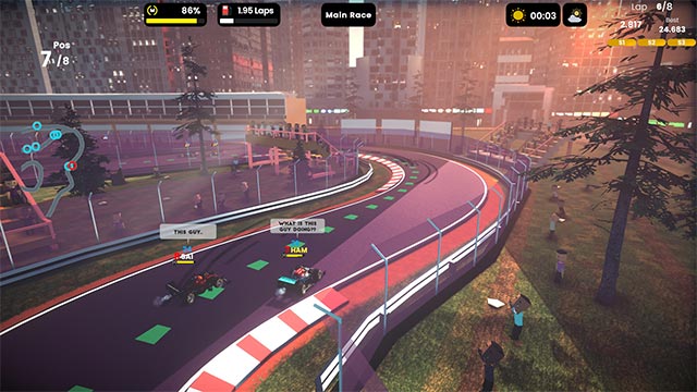 Formula Bwoah is a game play strategy racing combined with comprehensive team management