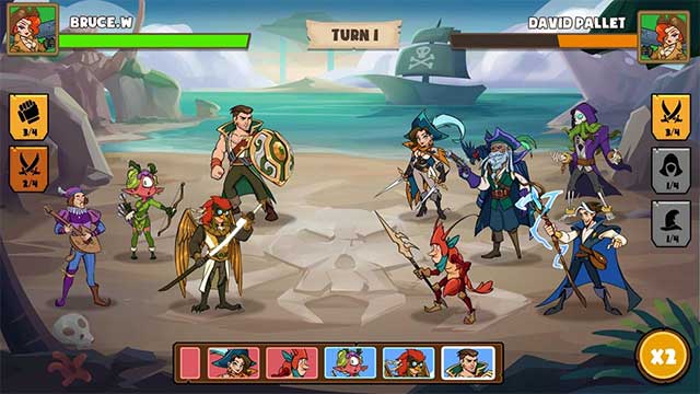 Piratera is designed as an open world adventure and Idle fighting game
