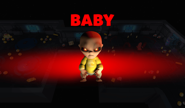 You become a kid in a shirt and attack other people in the game Yellow Baby Horror Hide & Seek
