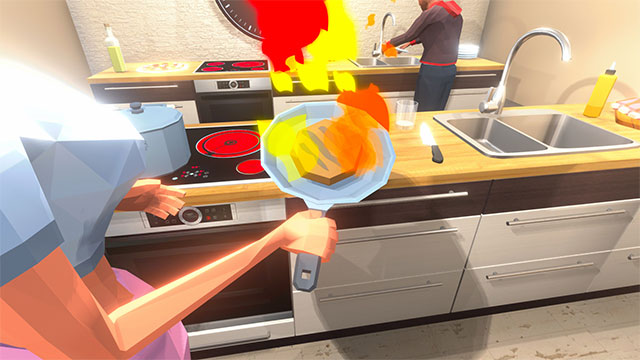 Chef Simulator simulates the cooking experience in a real physical kitchen