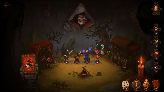 Gather a team of like-minded and powerful heroes in Dark Quest: Board Game