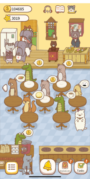 Cat Restaurant 2 is an interesting restaurant management simulation game 