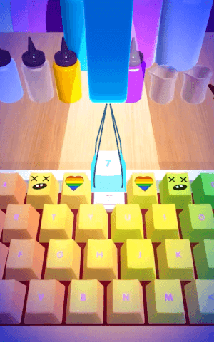 DIY Keyboard is a game that simulates unique keyboard design