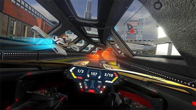 Omega Pilot VR gives you access to an immersive virtual reality racing experience like true