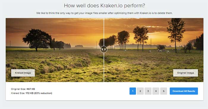 Kraken.io 1 tool optimal image compression and strong image 