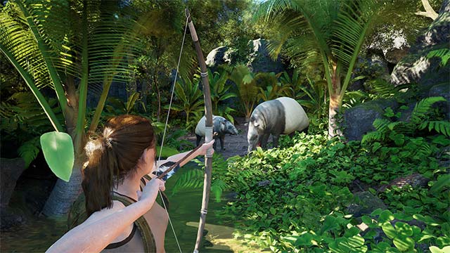 Hunting wild animals, building houses, farming... to start a new life in Eden Island game